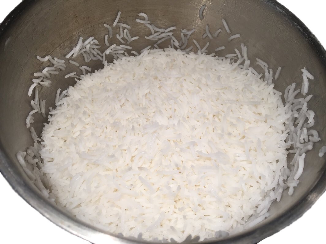 steamed basmati rice